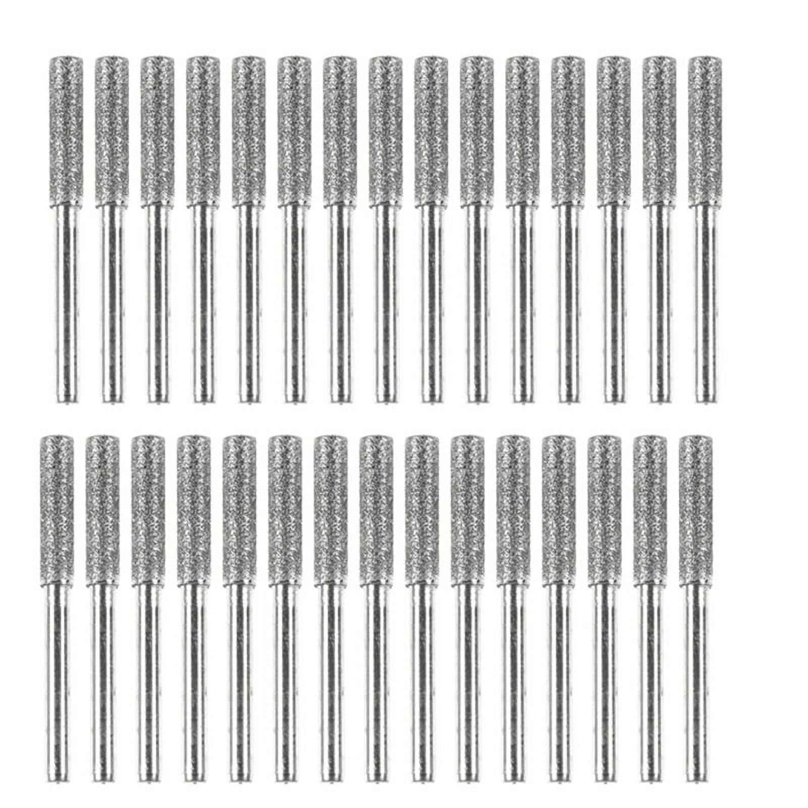 30 Pieces Chainsaw Sharpener Stone Burr Grinding Stone File, Polishing ...