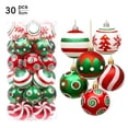 thumbnail image 1 of 30 Pieces Christmas Balls Xmas Tree Ornaments Balls Colorful Ball Decoration Pendant for Holiday Party Decor, 1 of 8