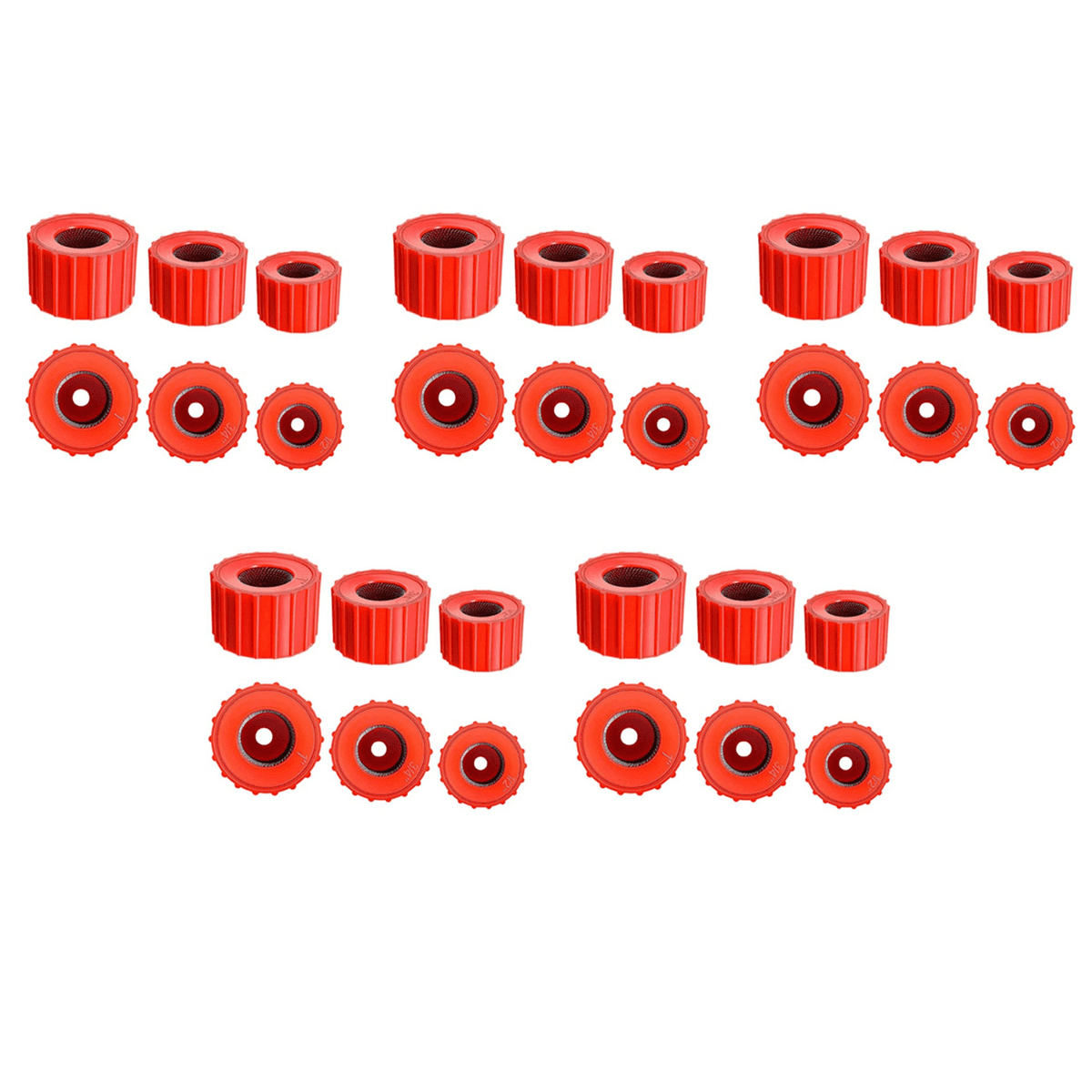 30 Pieces Copper Pipe Cleaners, Handy Sized Plumber, Tube Cleaning Brush for Copper, Copper Pipe Cleaner (3 Sizes)
