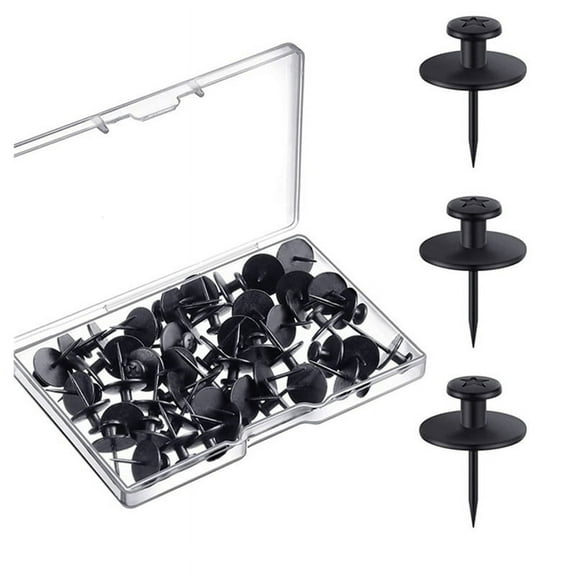 30 Pieces Double Headed Picture Hangers Nails Small Head Thumb Tacks Wall Hanging Picture Photo Hanging Hook Pins