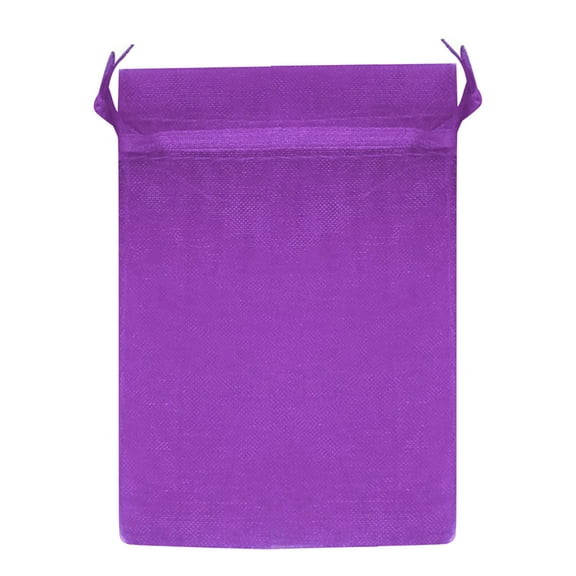 30 Pieces Drawstring Organza Jewelry Candy Bags for Party Wedding Gift Bags,Christmas Day Decoration Mesh Bags,7X9Cm Size In Purple for Festive Use