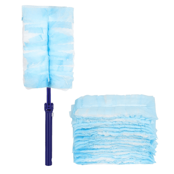 30 Pieces Duster Refills with 1 Long Handle, Disposable Compatible for