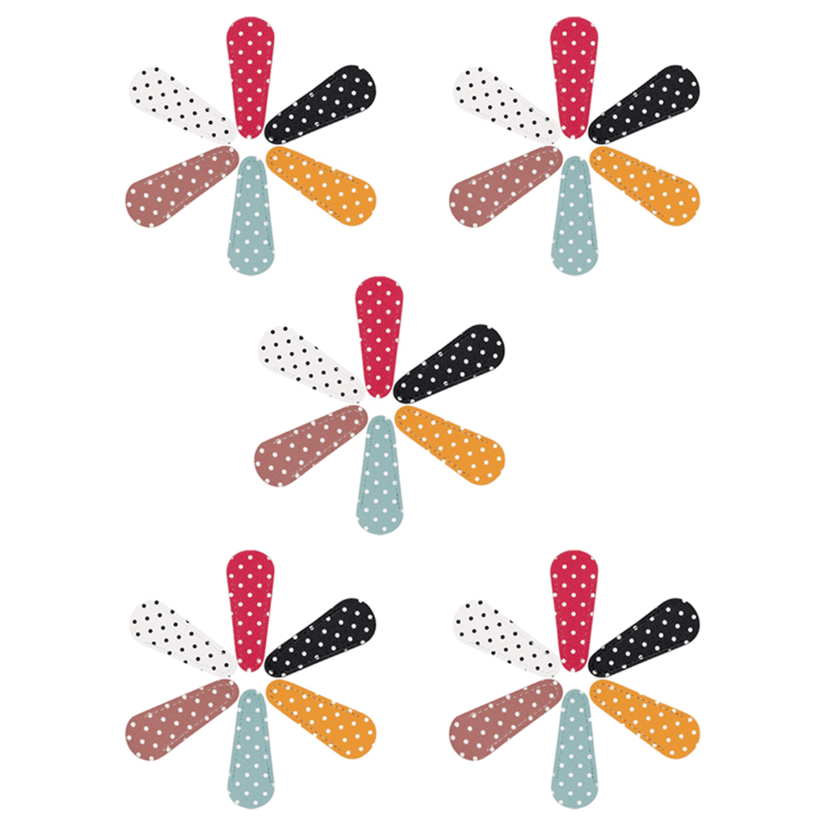 30 Pieces Embroidery Scissors Sheath Polka Dot Scissors Protective Cover Scissors Leather Sheath for Scissors Protection