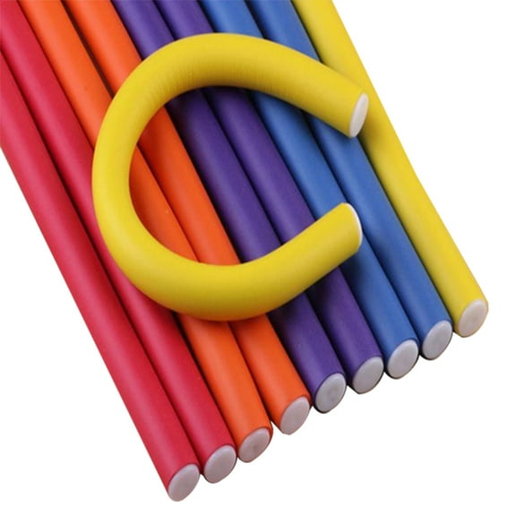 30 Pieces Flexible Curling Rods Twist Foam Hair Rollers Soft Foam No Heat Hair Rods Rollers and for Women Girls Long and Short Hair