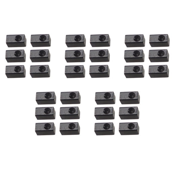 30 Pieces Guitar Tremolo Bridge Saddle Clamp Pressure Lock String Insert Metal Block for Electric Guitar Parts