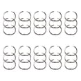 thumbnail image 1 of 30 Pieces Loose Leaf Binder Rings , Nickel Plated Metal Office Book Rings Key Rings,,38MM，G26851, 1 of 6