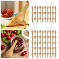 thumbnail image 1 of 30 Pieces Mini Wooden Spoons, Short Handle Natural Wood Teaspoons for Condiments, Coffee, Tea, Jam, Honey, Mustard, and Ice Cream - Small Tasting Spoons for Kitchen, Restaurants, and Home Use, 1 of 8