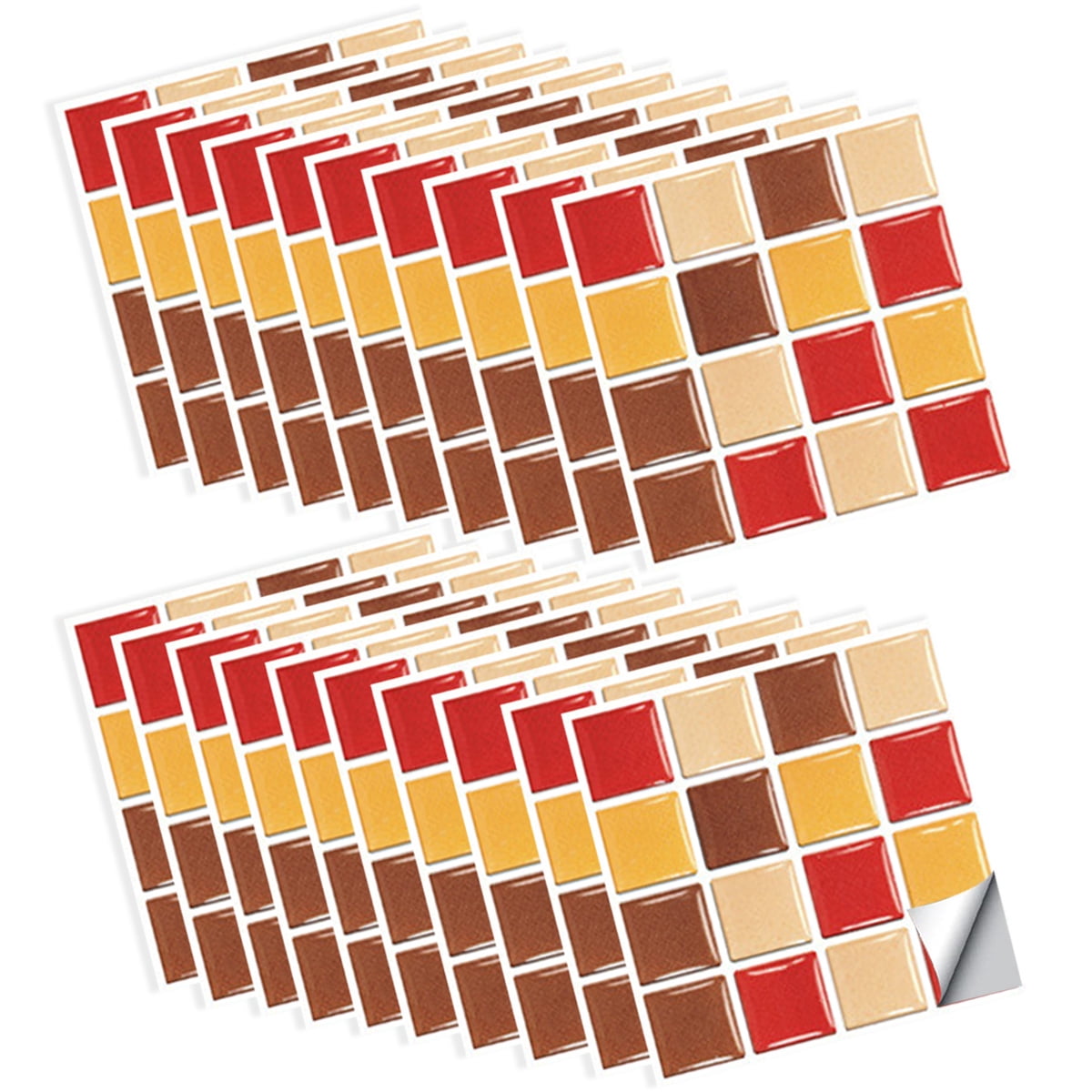 30 Pieces Peel and Stick Self Adhesive Bathroom Wall Tiles Mosaic Tile ...