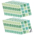 thumbnail image 1 of 30 Pieces Peel and Stick Self Adhesive Bathroom Wall Tiles Mosaic Tile Decal10x10cm, 1 of 5