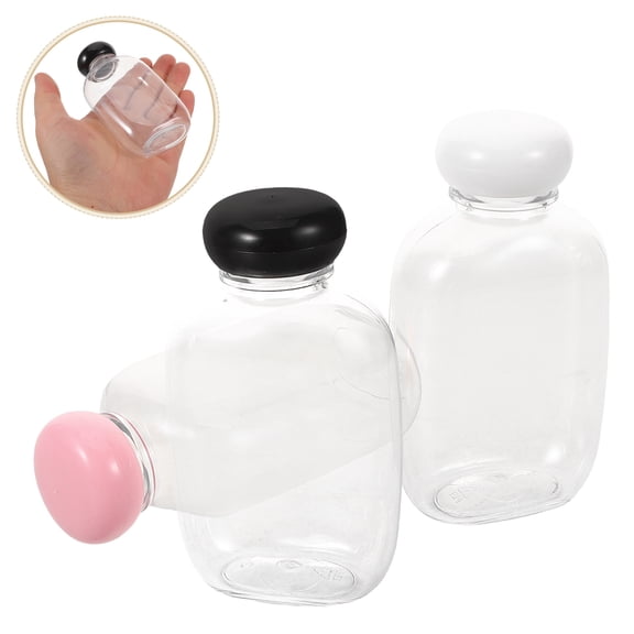 Supvox Clear Small Pet Juice Bottles for Outdoor Activities and Food Service 30Pcs
