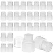 30 Pieces Plastic Push Pull Replacement Caps 28 mm Twisted Sport Bottle Lid Reusable Water Bottle Cap Non Spill Screw Tops for Water Soda, White