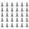 thumbnail image 1 of 30 Pieces Plastic fastening screws Gray Flange Bumpers Clips For 6mm x 6.7mm Hole, 1 of 9