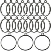 30 Pieces Round Open Back Bezel Pendants Metal Hollow Frame Charms Blank Geometric Frame Molds for DIY Pressed Flower Resin Crafts Jewelry Making, Gun Black