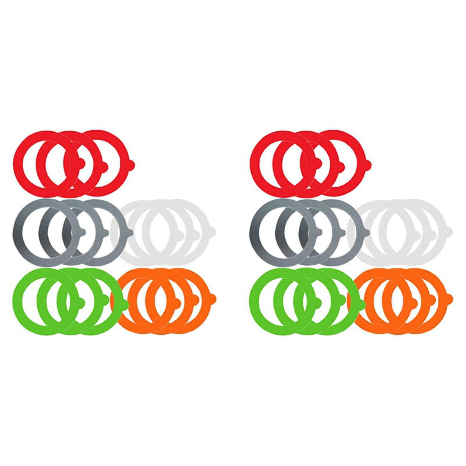 30 Pieces Silicone Replacement Gaskets Airtight Rubber Seals Rings for