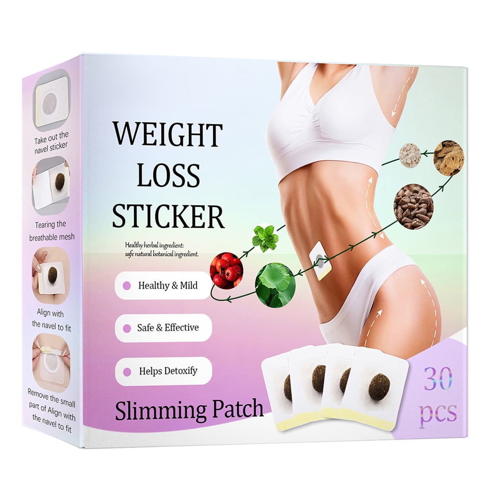 30 Pieces Slimming Detox Patch Belly Button Patch for Slimming