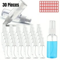 30 Pieces Spray Bottles 1oz 30ml Clear Empty Mini Spray Bottles Refillable Container Pocket Size Sprayer Set Essential Oils Travel Cleaning Makeup Bottles with 3pcs Funnels 40pcs Labels