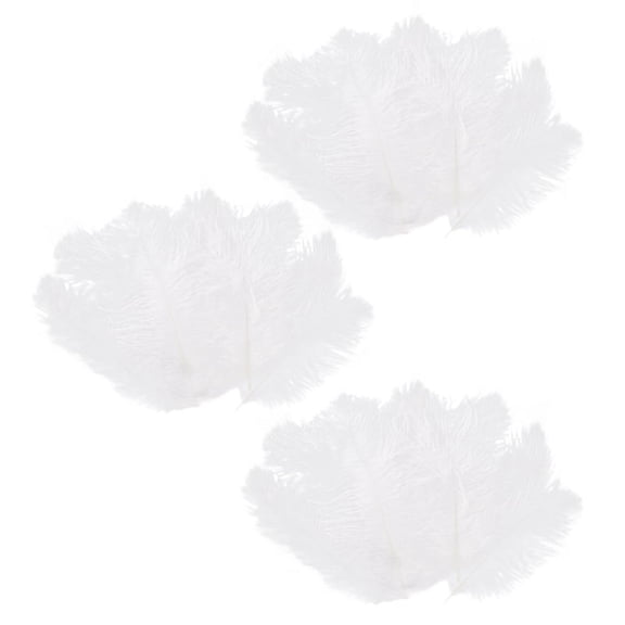 30 Pieces White Natural Ostrich Feather 20-25cm Wedding DIY