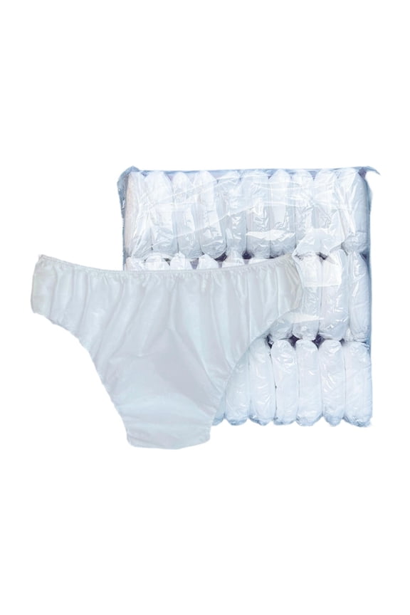 30 Pieces Womens Briefs Underpants Portable Double Layer Opaque for Ladies Girls During Spa Hotel Stays