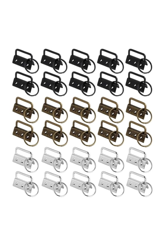 30 Pieces of 32Mm Keychain Hardware Kit is Suitable for Wrist Clamp Lanyard Keychain DIY Tools