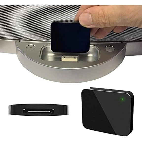 30 Pin Bluetooth Adapter, BUTIAO Wireless 30Pin Stereo Audio Adapter Bluetooth 5.0 Music Receiver for Bose Sounddock II 2 10 Lifestyle V35 135 Digital Music System Home Entertainment Speakers