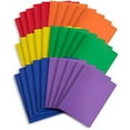 thumbnail image 1 of 30 Plastic Two Pocket Folders with Prongs, Assorted Color, Durable Poly 2 Pocket Folders with Clasps, Letter Size, Bulk 30 Pack, 1 of 9