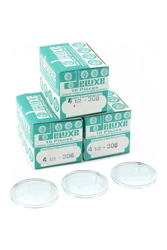 30 Plastic Watch Crystals Watchmakers Dome Parts 30.6mm