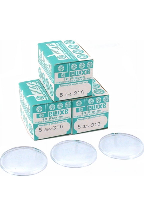 30 Plastic Watch Crystals Watchmakers Dome Parts 31.6mm