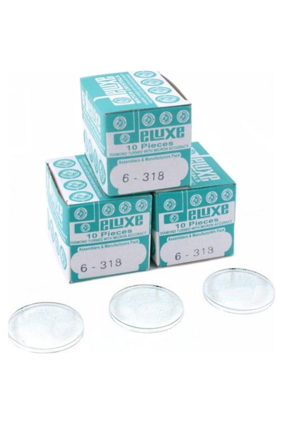 30 Plastic Watch Crystals Watchmakers Dome Parts 31.8mm