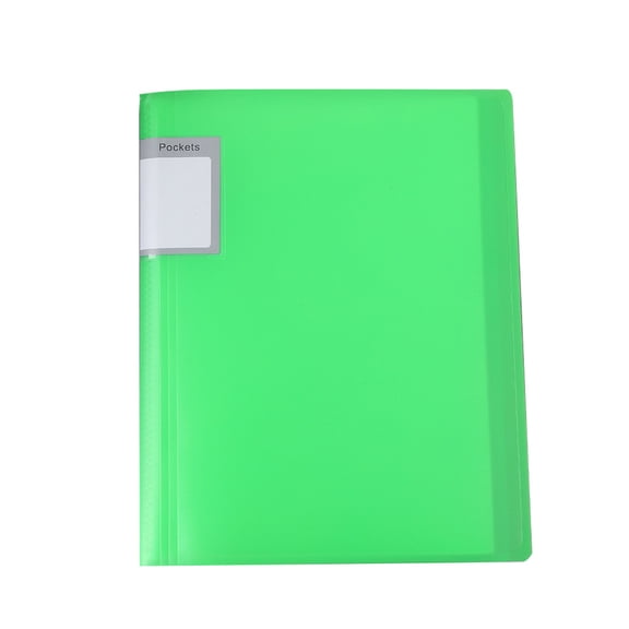 30 Pocket A4 Display Book Soft Cover File Folder, Clear Plastic Sleeve Presentation Portfolio with 30 Page Capacity, A4 Document Storage Organizer, Durable Desktop Filing Holder for Office Paperwork