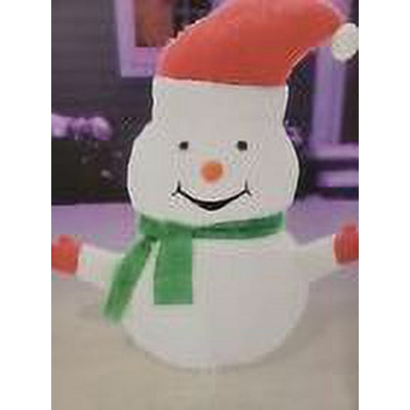 30" Pre-Lit Collapsible Snowman