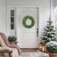 thumbnail image 1 of Northlight Real Touch™️ Pre-Lit Noble Fir Artificial Christmas Wreath - 30" - Clear Lights, 1 of 7