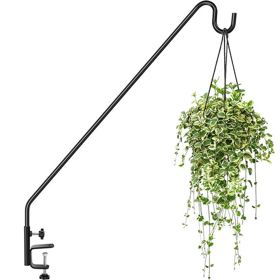 30" Premium Multi-Use Deck Railing Hook Kit for Vertical Spindles - Heavy Duty Plant Hanger for Flower Baskets, Bird Feeders, Wind Chimes - Patented, Tool-Free Installation - Holds up to 15 lbs
