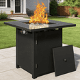 thumbnail image 1 of Heynemo 30" Propane Fire Pit Table with Lid & Lava Rocks, 50,000 BTU Outdoor Gas Fire Table with Waterproof Cover, Rattan-Style Design for Patio, Backyard & Garden, 1 of 8