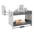 thumbnail image 1 of 30" Pull-Down Heavy-Duty Shelf Organizer, 2 Tier Kitchen Cabinet Pull Down Shelf Large Storage Space, Spice Rack Organizer for Kitchen Cabinets Dual Tier Wall Mounted Pantry Storage, 1 of 11
