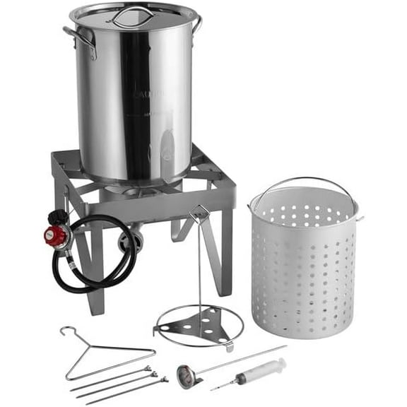 30 Qt. Stainless Steel Seafood Boiler Kit - 55,000 BTU