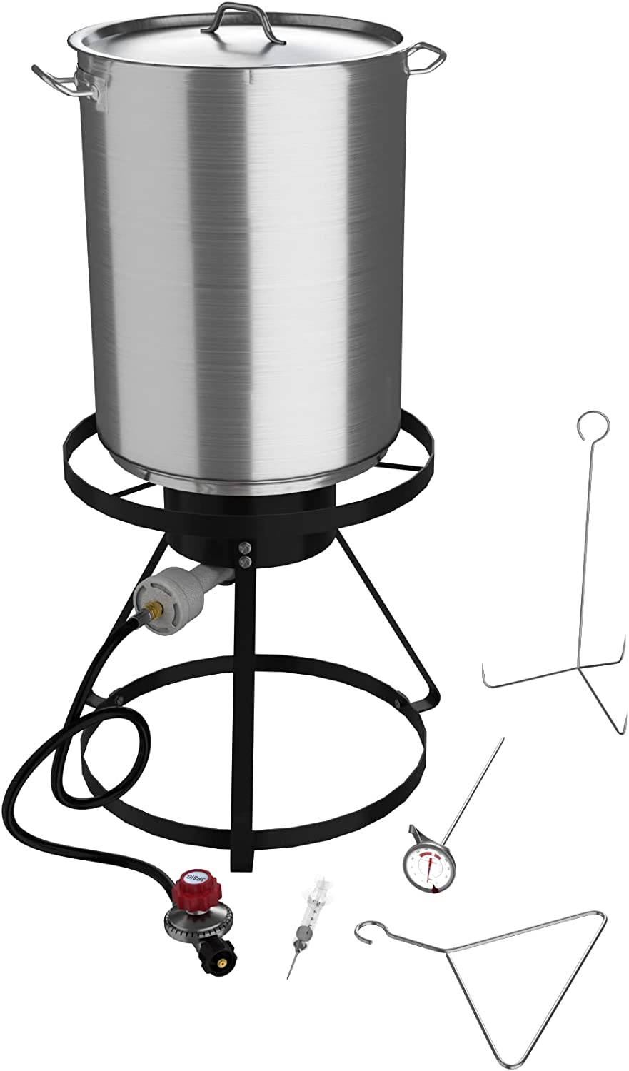 30 Qt. Turkey Fryer Kit with Aluminum Stock Pot and Accessories