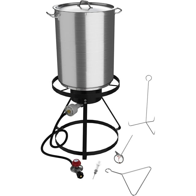30 Qt. Turkey Fryer Kit with Aluminum Stock Pot and Accessories
