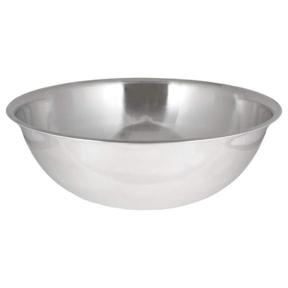 30 Quart Stainless Steel Mixing Bowl - Professional Grade, Mirror Finish - for Kitchen Prep, Salad, Dough - Stackable & Durable