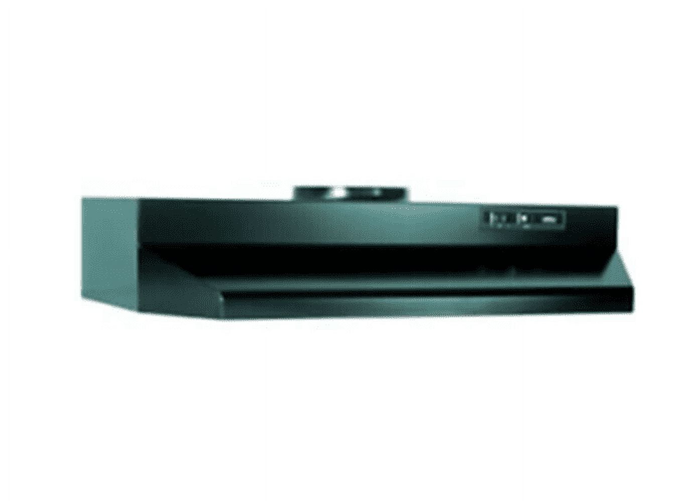 "30"" Range Hood 7"" Round Vent, Black Range Hood w/EZ1 Instllation brackets"