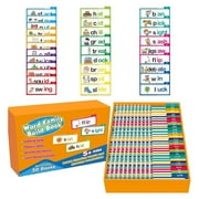 30 Reading Rhyme Flip Books, Portable Useful Word Families Flash Cards, Funny Vocabulary Flash Cards, Educational Reading Games Reading Flip Book