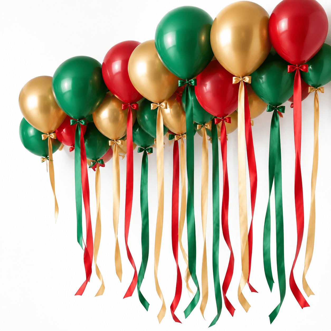 30 Red Greenmas Ceiling Balloons Kit With Ribbon String - Walmart.com
