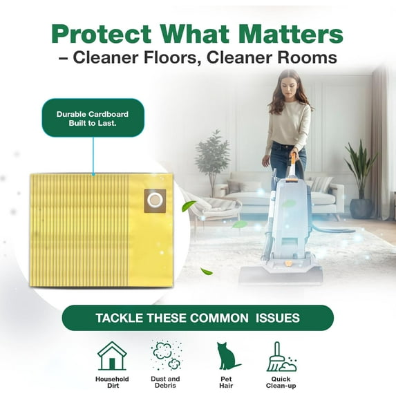 30 Replacements for Hoover HushTone Canister Vacuums Bags Part # AH10243, Fits Models: CH54013, CH54015, CH54113 & CH54115 (30 PACK) by