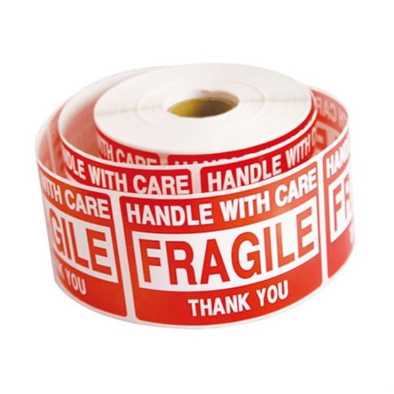 30 Rolls 15,000 2 x 3 FRAGILE HANDLE WITH CARE Stickers Labels