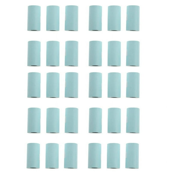 30 Rolls Printing Sticker Paper Photo Paper for Mini Pocket Photo Printer P1 P2 Bill Receipt Papers