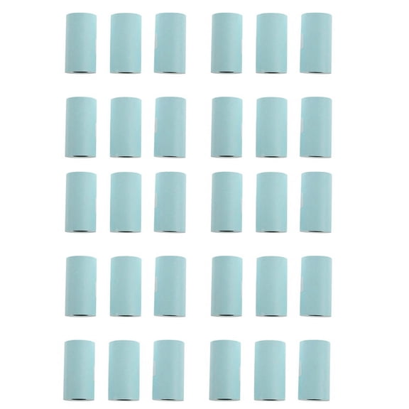 30 Rolls Printing Sticker Paper Photo Paper for Mini Pocket Photo Printer P1 P2 Bill Receipt Papers
