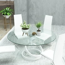 30" Round Glass Table Top - Tempered - 1/4" Thick - Flat Polished by Dulles Glass