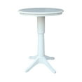 thumbnail image 1 of 30" Round Pedestal Bar Height Table - White, 1 of 6