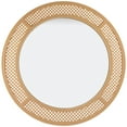 30" Round Rattan Weaved Wall Mirror