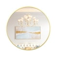 thumbnail image 1 of 30" Round/Rectangle Bathroom Mirror – Tempered Glass Vanity Mirror, Anti-Rust Aluminum Frame, Shatter-Resistant(Gold Frame), 1 of 8
