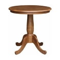 thumbnail image 1 of 30" Round Solid Wood Dining Height Pedestal Dining Table in Distressed Oak by International Concepts, 1 of 7